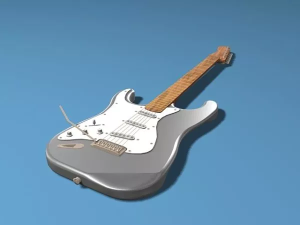 Electric Bass Guitar 3d model Electric Bass Guitar 3d model