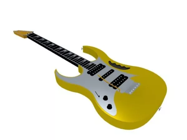 Acoustic Guitar Gradient Color 3d model