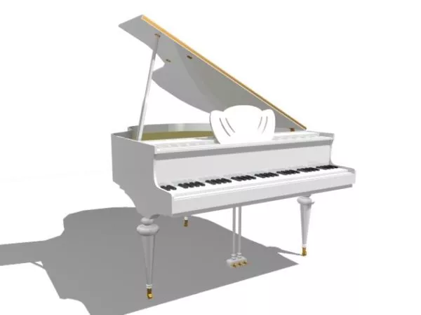 Harp Instrument Lowpoly 3d model