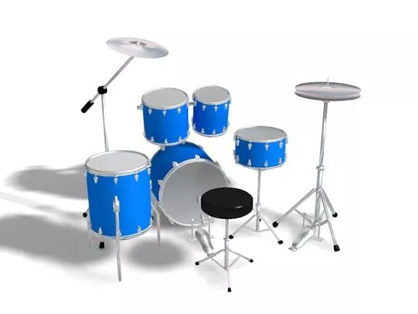 Jazz Drum Set 3d model Jazz Drum Set 3d model