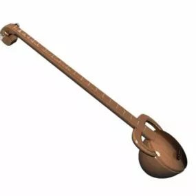 Irish Stringed Instrument 3d model