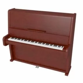 Antique Upright Piano 3d model