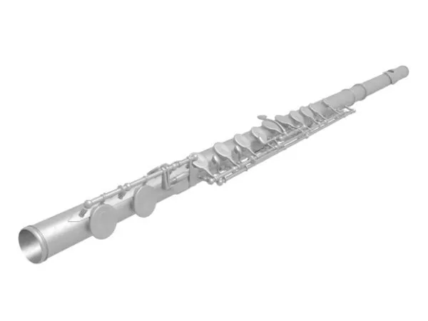 Western Classical Flute 3d model Western Classical Flute 3d model