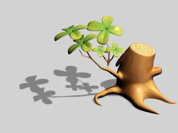 Tree Stump Cartoon 3d model Tree Stump Cartoon 3d model