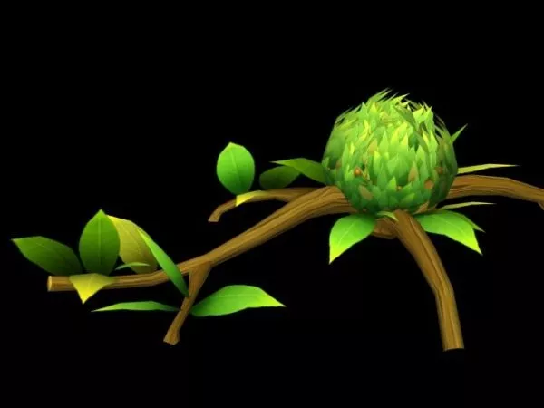 Мультфільм Гілка дерева безкоштовно 3d модель - .Max, .Obj - Open3dModel