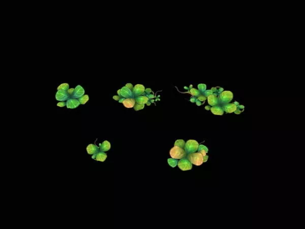 Cartoon Leaves 3d model Cartoon Leaves 3d model
