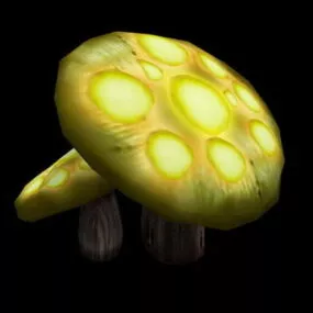 Anime Mushroom 3d model