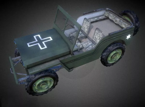 Ww2 Jeep 3d model Ww2 Jeep 3d model