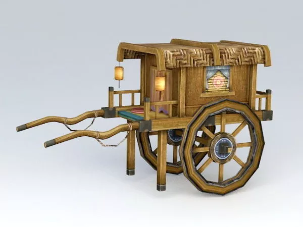 Ancient Chinese Carriage 3d model Ancient Chinese Carriage 3d model