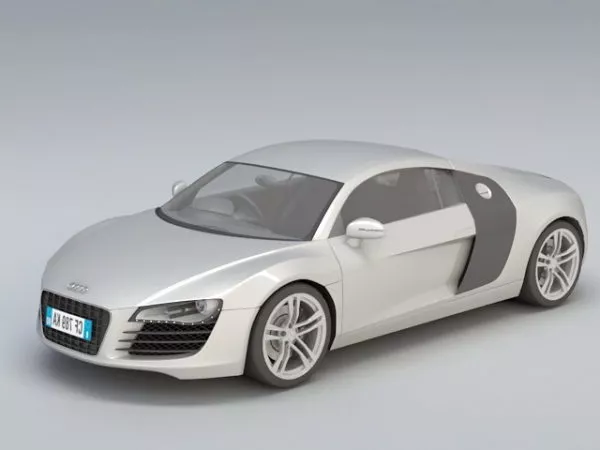Audi R8 Type 42 Car 3d model
