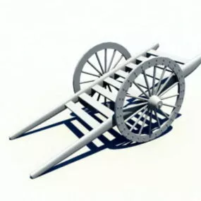 Antique Farm Wagon 3d model