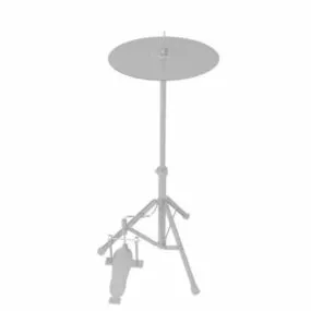 Cymbal On Stand 3d model