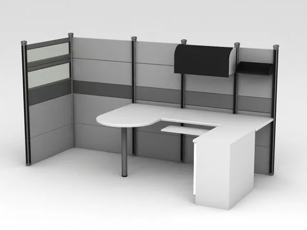 Module Office Cubicle Units 3d model