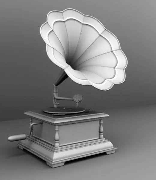 Phonograph 3d model Phonograph 3d model
