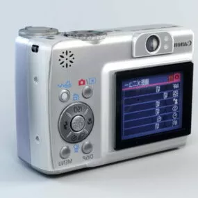 Canon Powershot A550 Digital Camera 3d model