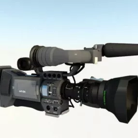 Television Video Camera 3d model