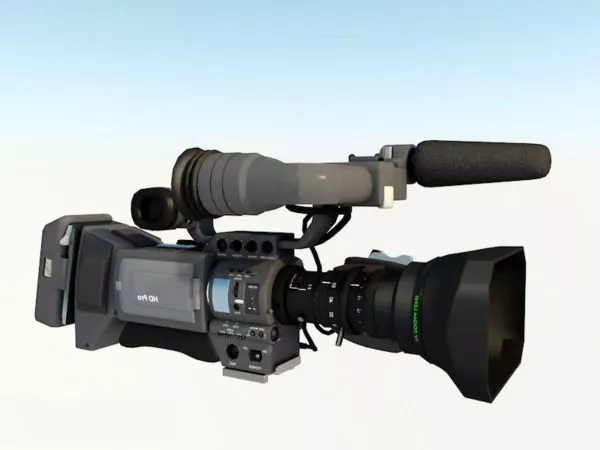 Television Video Camera 3d model Television Video Camera 3d model