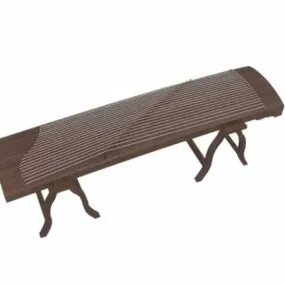 Chinese Guzheng 3d model