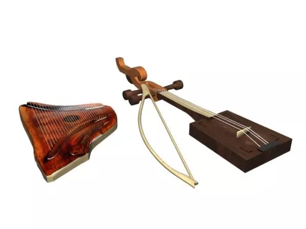 Antique Musical Instruments 3d model Antique Musical Instruments 3d model