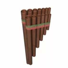 Andean Zampona Instrument 3d model