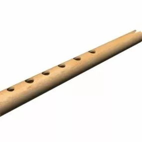 South American Quena Flute 3d model