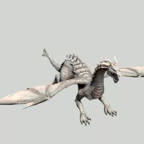 Wyvern Dragon Rig 3d model