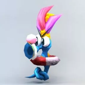 Cartoon Seahorse 3d model