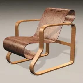 Antique Recliner Chair 3d model