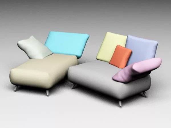 Chaise Longue Sofa 3d model Chaise Longue Sofa 3d model