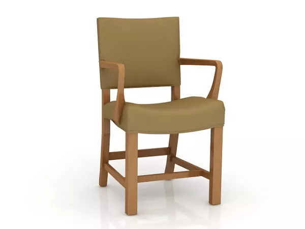 Wooden Arm Chair 3d model Wooden Arm Chair 3d model