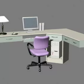 Home Office Furniture 3d model