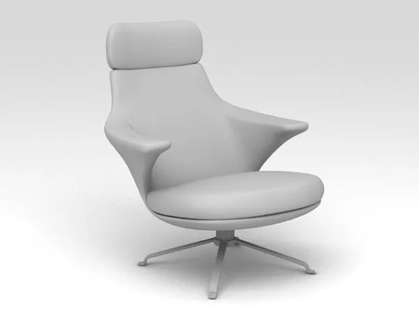 Swivel Armchair 3d model Swivel Armchair 3d model