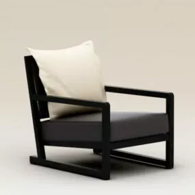 Modern Plank Armchair 3d model