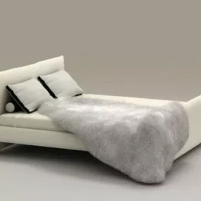 Twin Bed 3d model