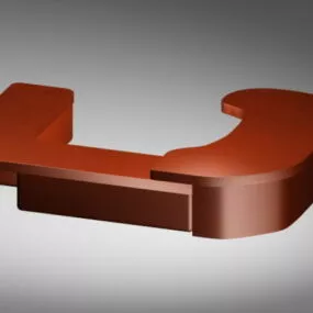 Luxury Office Desk 3d model
