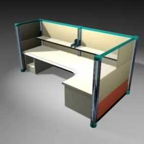 Desk Cubicles 3d model