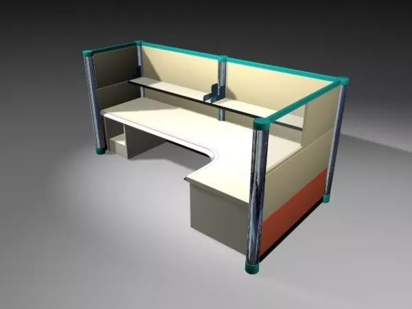 Modular Workstation Cubicle 3d model