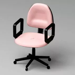 Pink Office Chair 3d model