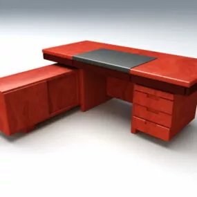 L-shaped Executive Desks 3d model