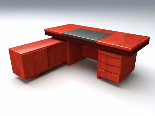L-shaped Executive Desks 3d model L-shaped Executive Desks 3d model