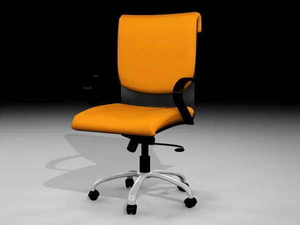 Orange Office Chair 3d model Orange Office Chair 3d model