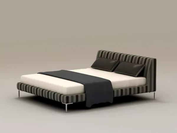 Modern Platform Bed 3d model Modern Platform Bed 3d model