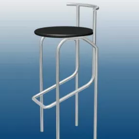 Bar Stool With Backs 3d model