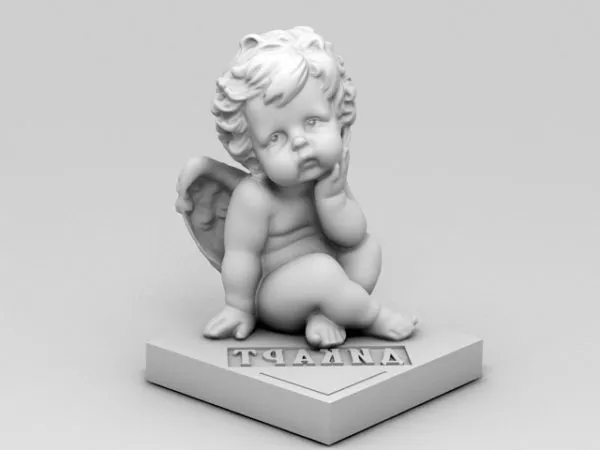 Cherub Angel Figurine 3d model Cherub Angel Figurine 3d model