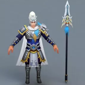 Traditional Ancient Chinese Soldier 3d model