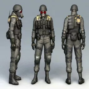Chemical Soldier 3d model