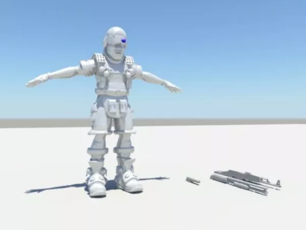 Soldier Commando Rig 3d model Soldier Commando Rig 3d model