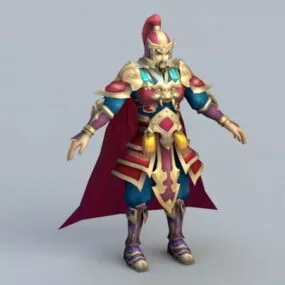 Ancient Chinese Soldier Captain 3d model