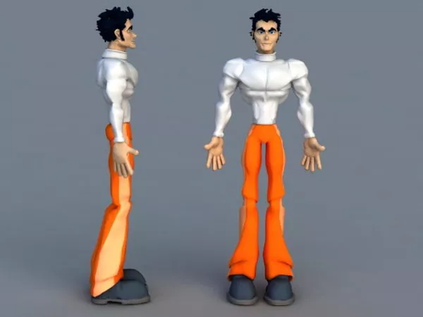 Cartoon Man Character 3d model Cartoon Man Character 3d model