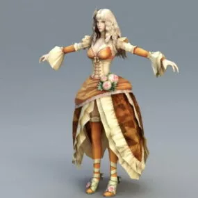 Blonde Princess 3d model